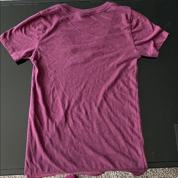 Maroon PINK V-Neck T-Shirt - Picture 3 of 3